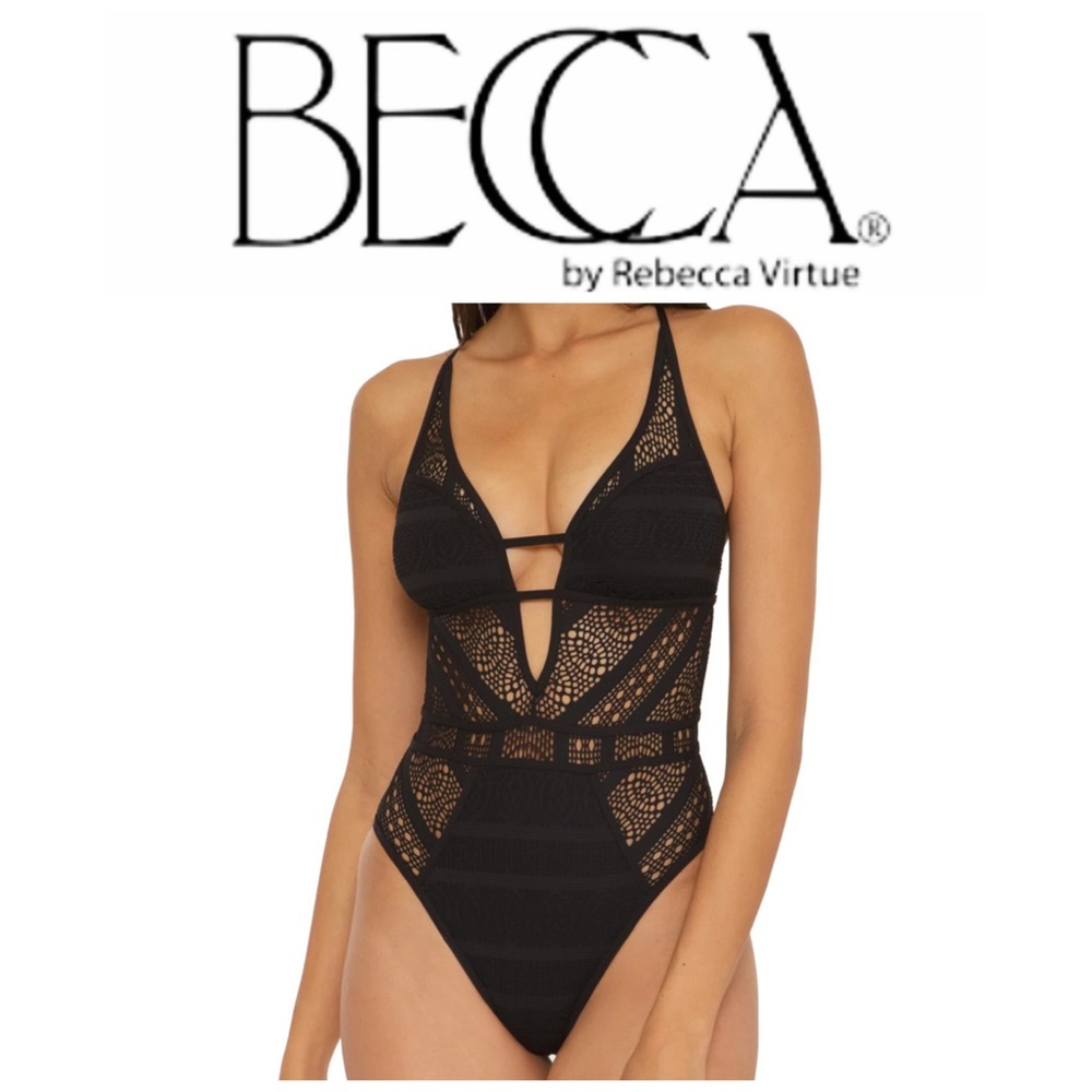 NEW BECCA Color play Reveal Paislee One Piece Swimsuit